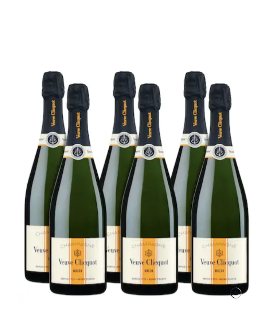 Caisse de 6 bouteilles - 75 cL Veuve Clicquot Rich