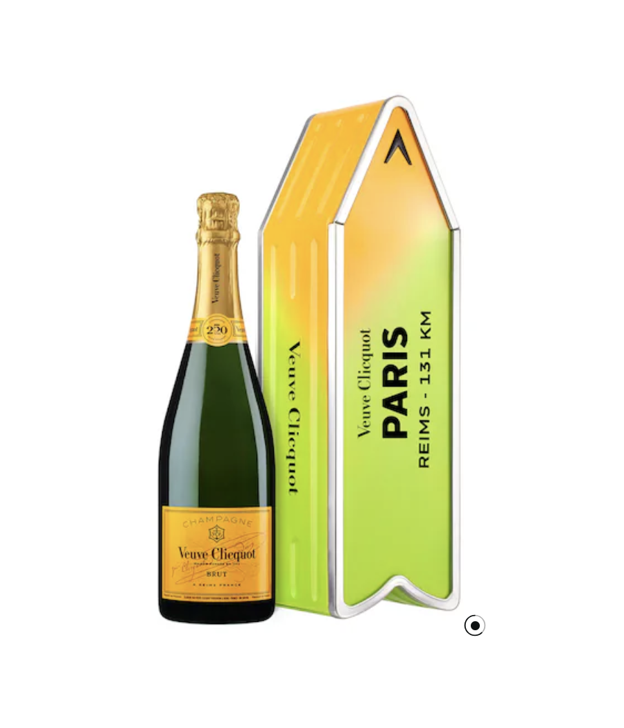 Veuve Clicquot Brut Carte Jaune - Coffret Arrow édition limitée Vert personnalisé