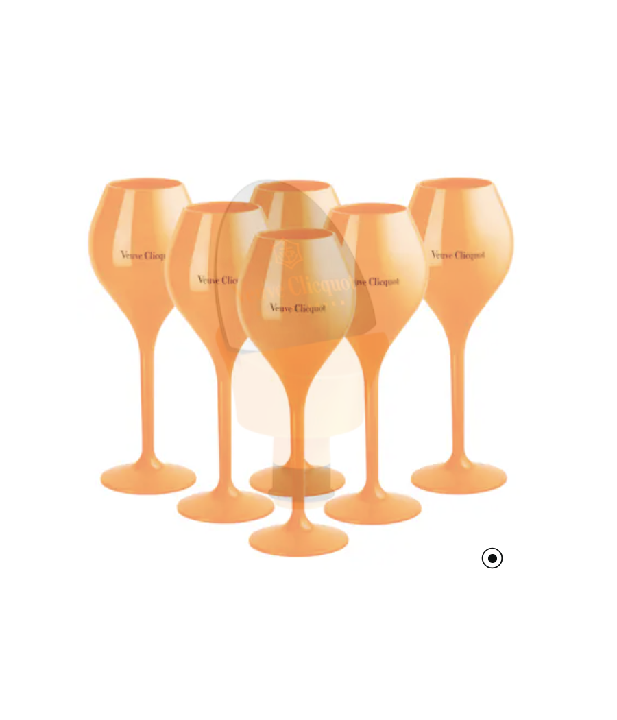 Veuve Clicquot Brut Carte Jaune set de service orange 2