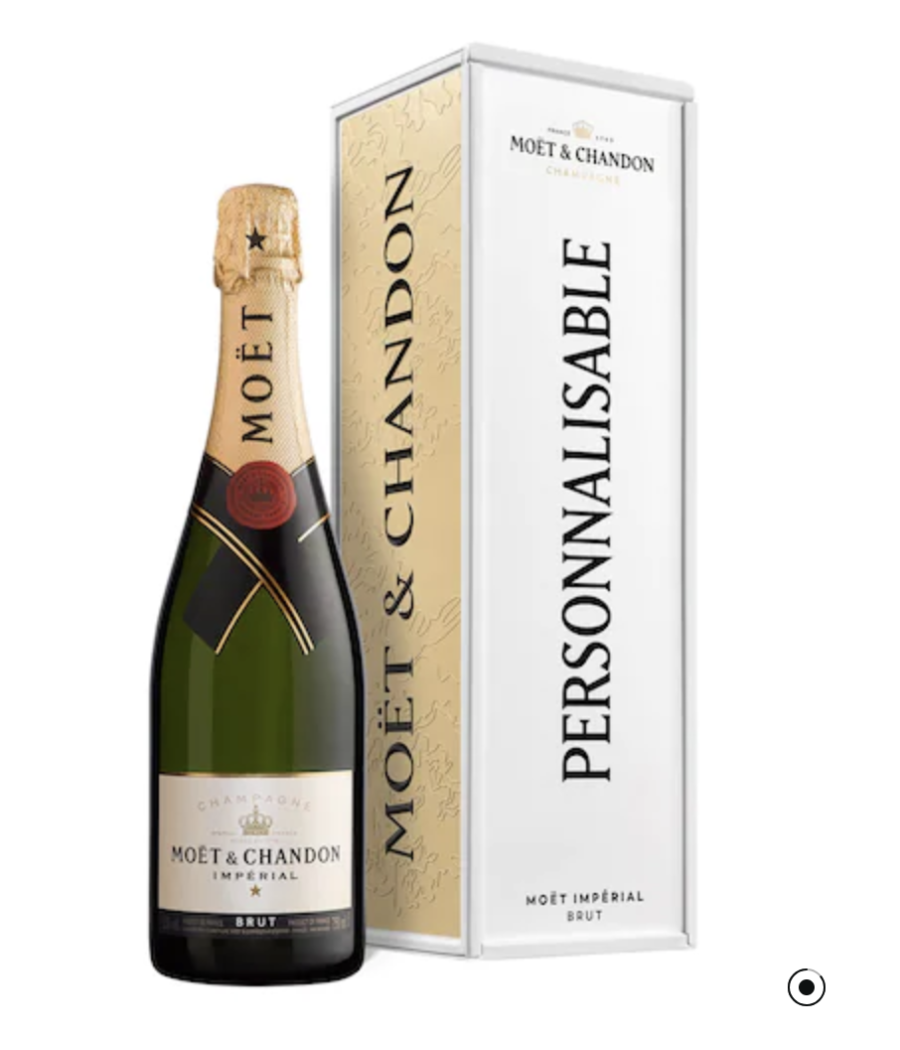 Moët & Chandon Coffret Cadeau en métal personnalisable Impérial Bru