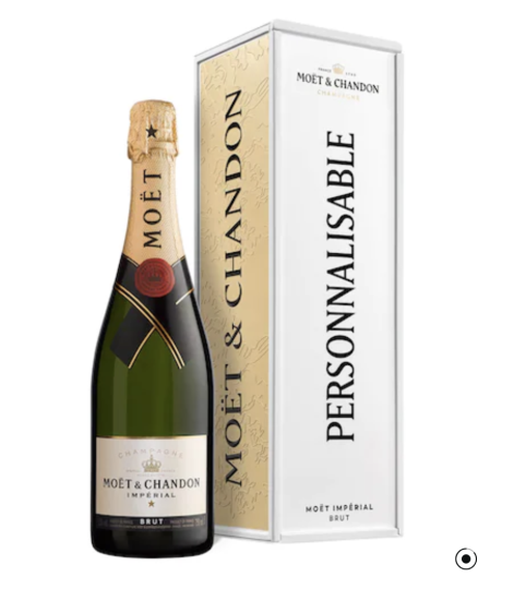 Moët & Chandon Coffret Cadeau en métal personnalisable Impérial Bru