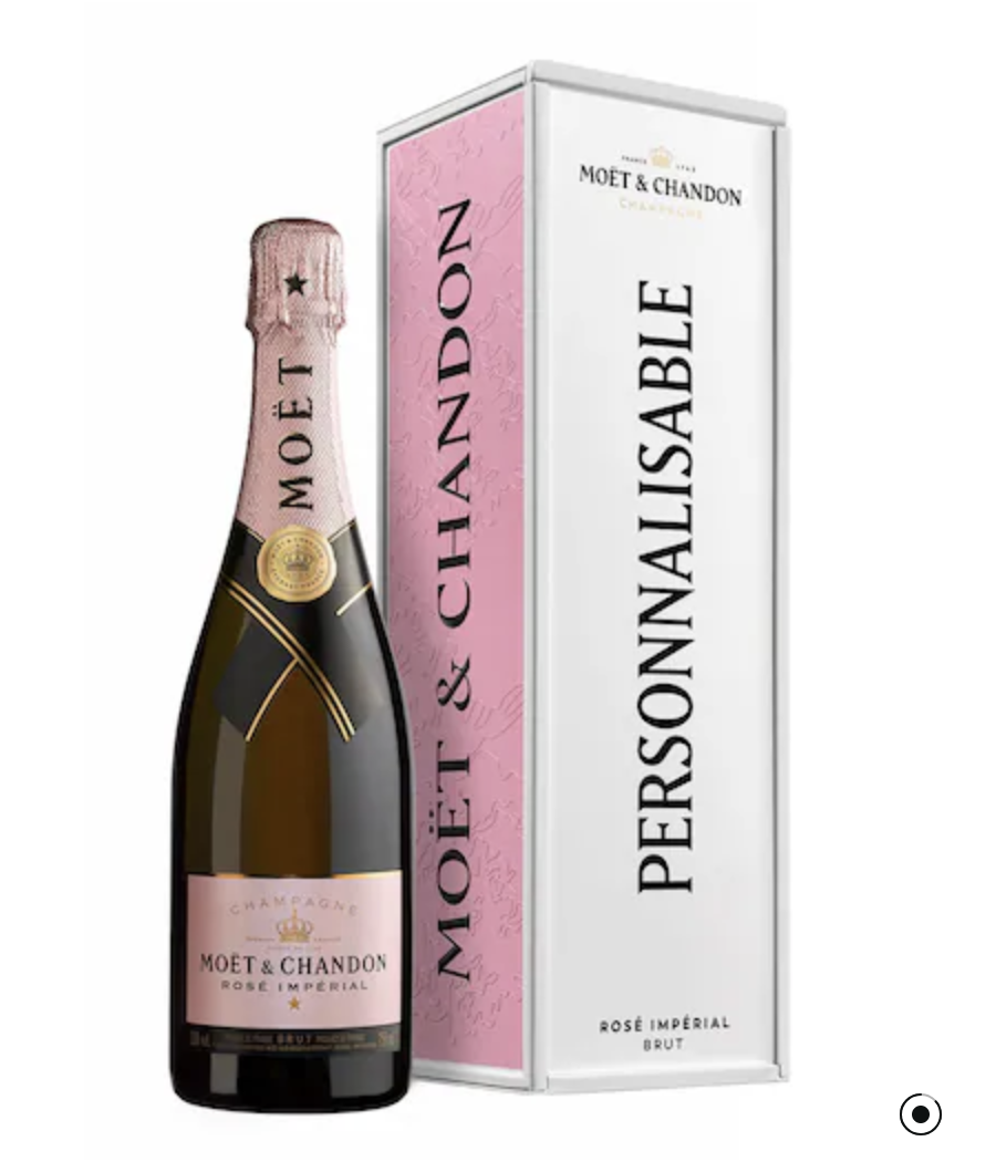 Moët & Chandon Coffret Cadeau Classique en métal personnalisable Rosé Impérial