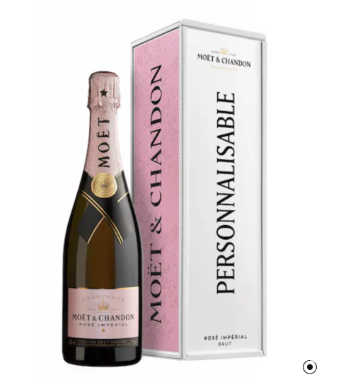 Moët & Chandon Coffret Cadeau Classique en métal personnalisable Rosé Impérial