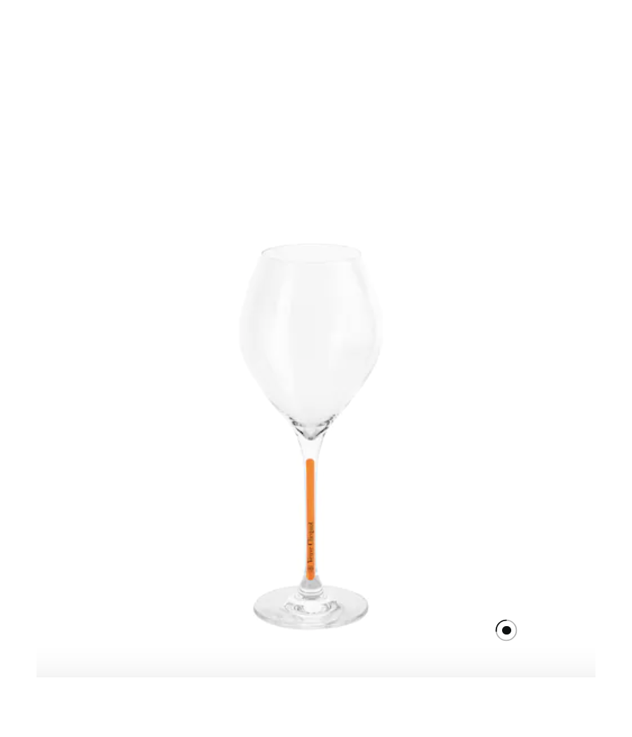 Verres Veuve Clicquot à pied jaune