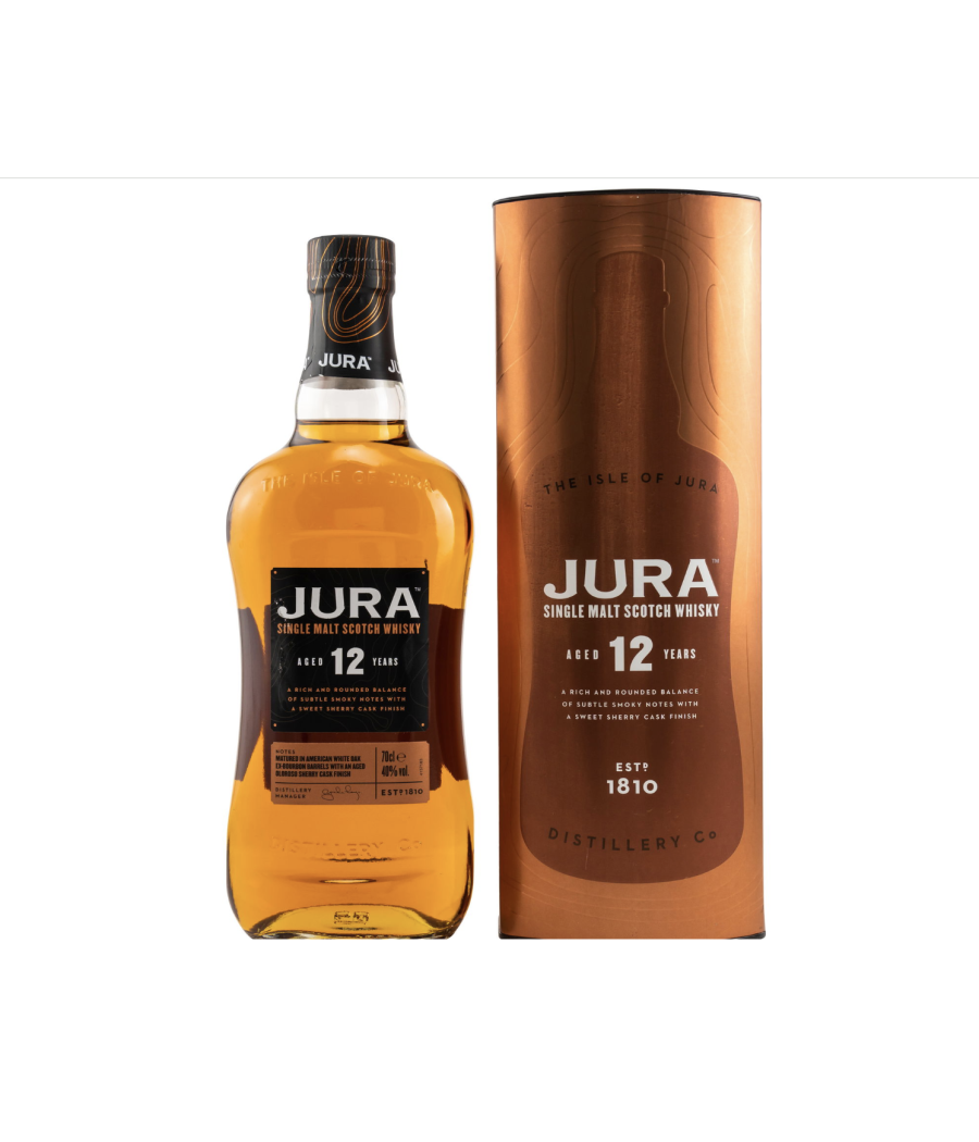 JURA - 12 ans - Whisky Single Malt - Notes de Chocolat Noir & D'Agrumes