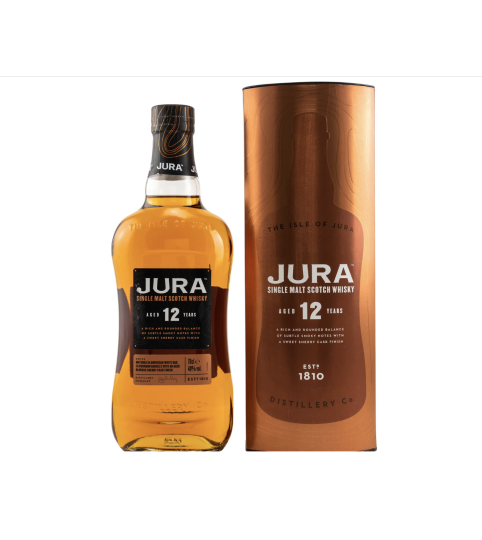 JURA - 12 ans - Whisky Single Malt - Notes de Chocolat Noir & D'Agrumes