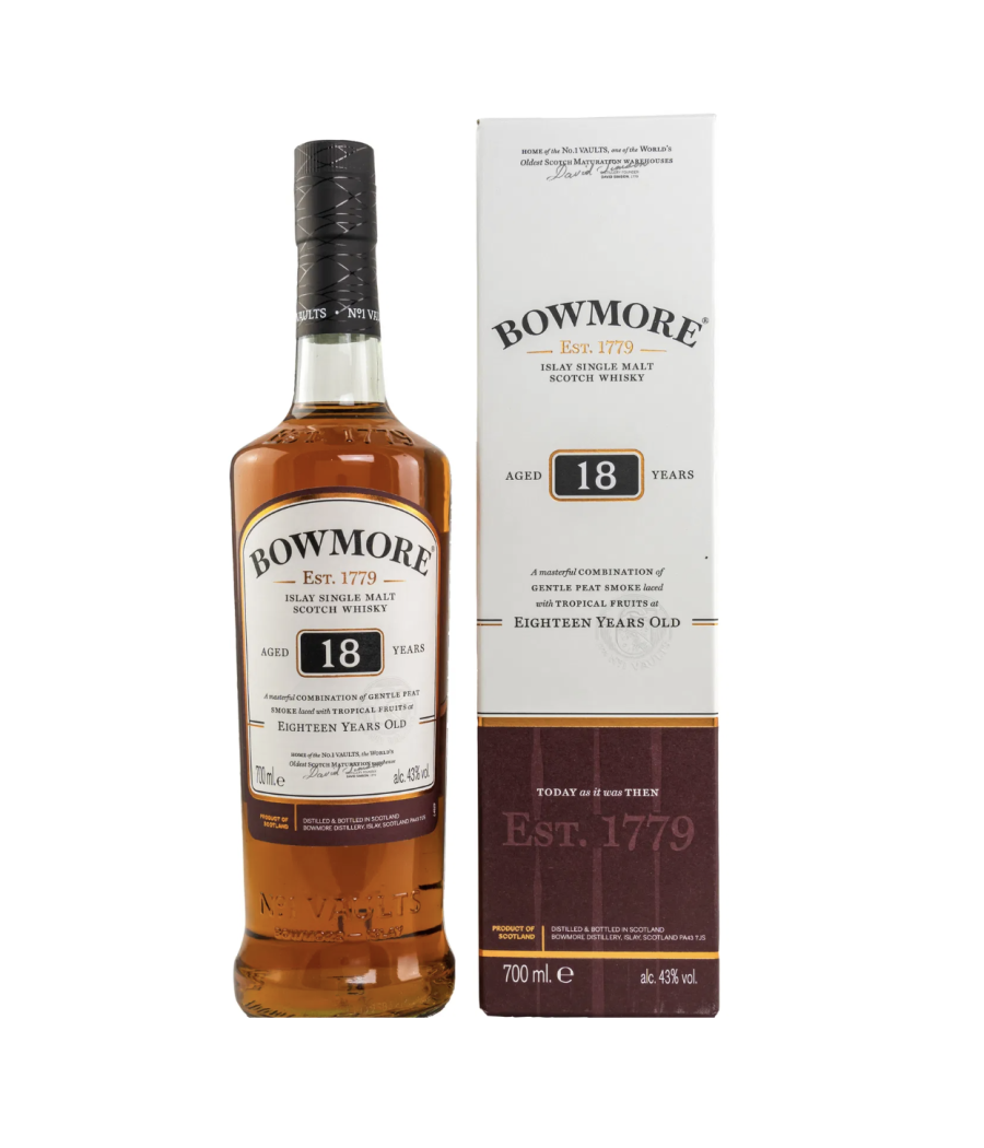 Bowmore Islay 18 Ans Deep/Complex Single Malt Whisky